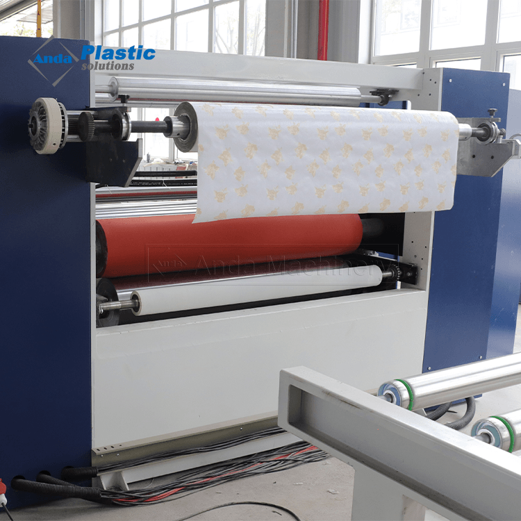 PVC Köpük Levha Düz PUR Laminasyon Makinesi