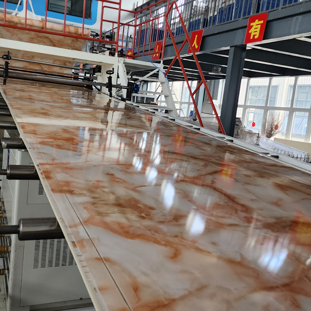 PVC mermer sayfa yapım makinesi