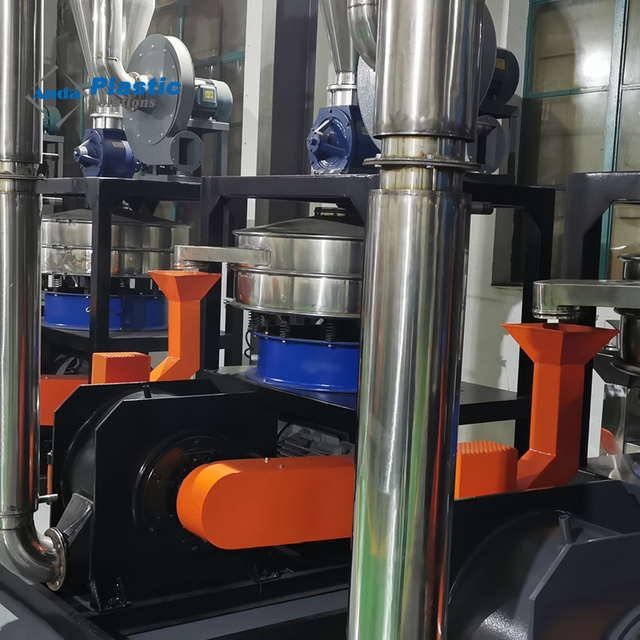 Anda Makineler Plastik Boru Tozu Yapma Makinesi Plastik Öğütücü Pvc Pe Pp Pülverizatör Makinesi