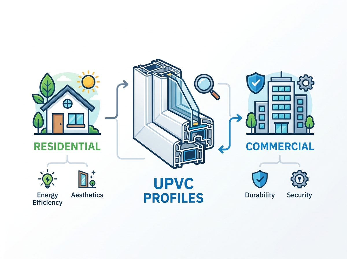 UPVC kapı ve pencere profilleri